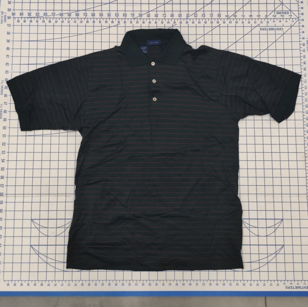 Jeff Rose Polo Shirt M Green/Red
